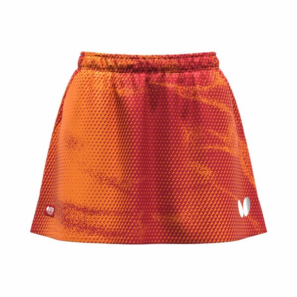 Butterfly Elistar12 Table Tennis Skirt - Darjeeling Red - Front